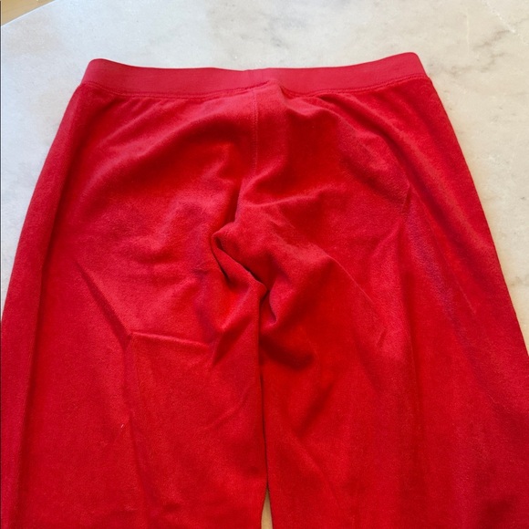 NWOT JUICY COUTURE Red terry Wide-Leg cropped Lounge Pants - Picture 5 of 5